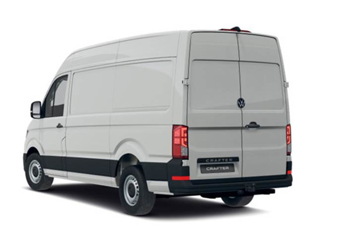 Hvid VW Crafter 35 fra 2026