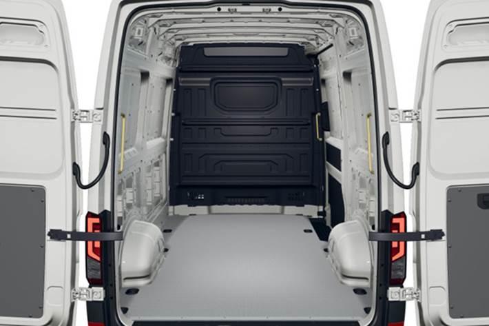 Hvid VW Crafter 35 fra 2026