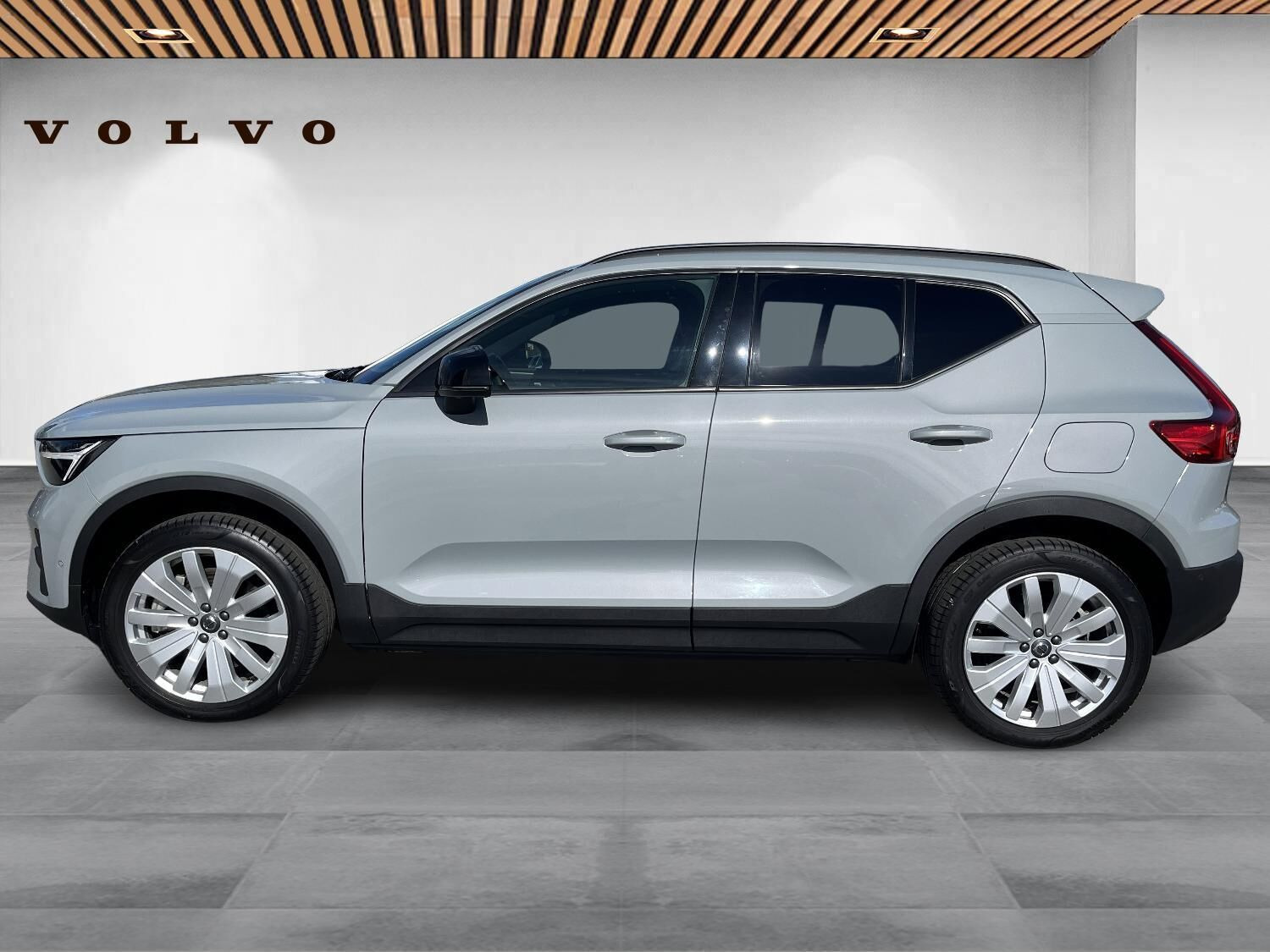 Grå Volvo EX40 fra 2024