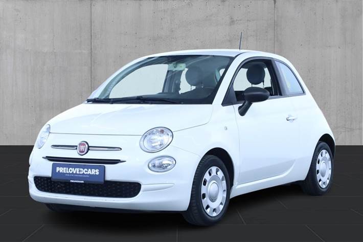 Hvid Fiat 500 fra 2018