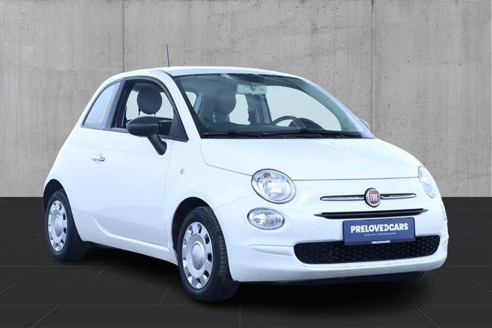 Hvid Fiat 500 fra 2018