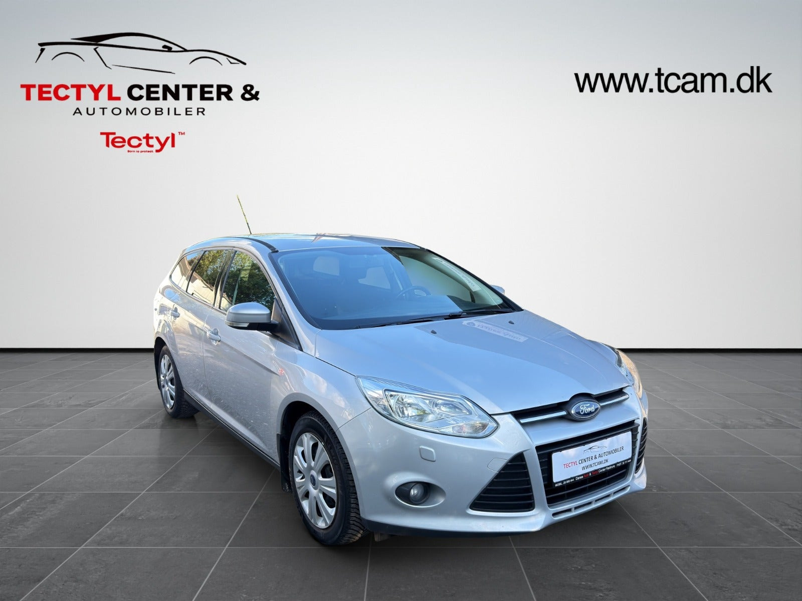 Sølv Ford Focus fra 2012