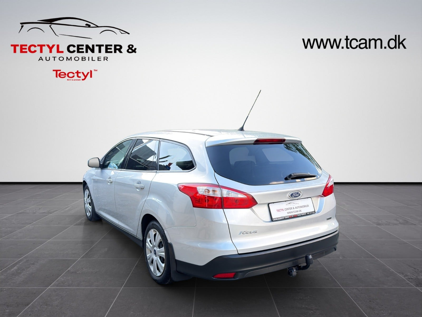 Sølv Ford Focus fra 2012