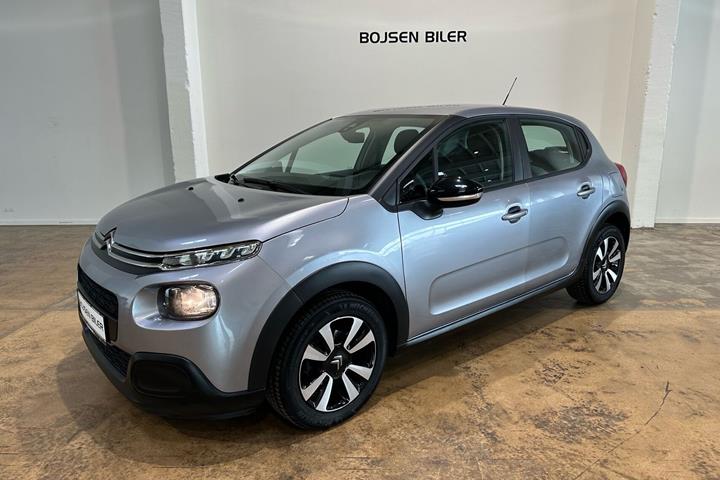 Grå Citroën C3 fra 2020 set udefra