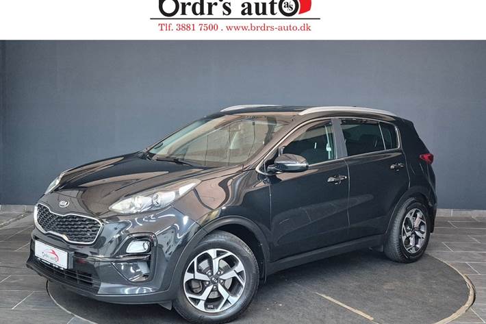 Sort Kia Sportage fra 2019 set udefra
