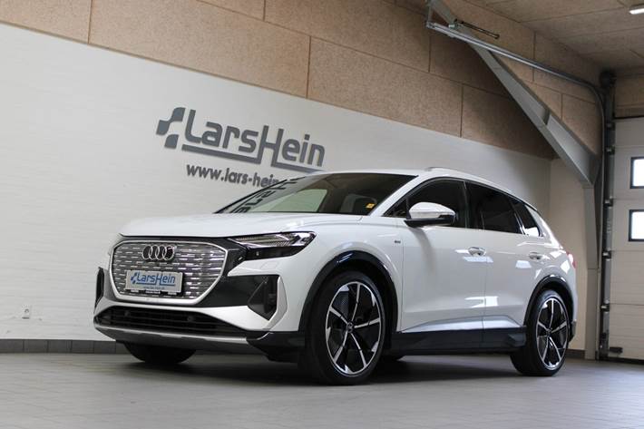 Hvid Audi Q4 e-tron fra 2022