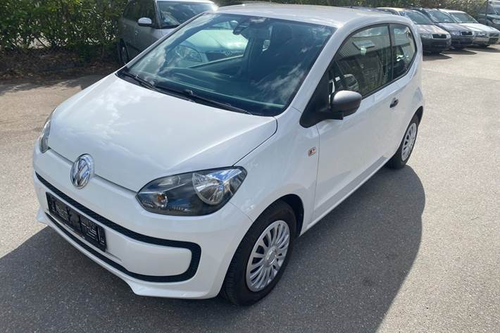 Hvid VW UP! fra 2016 set udefra