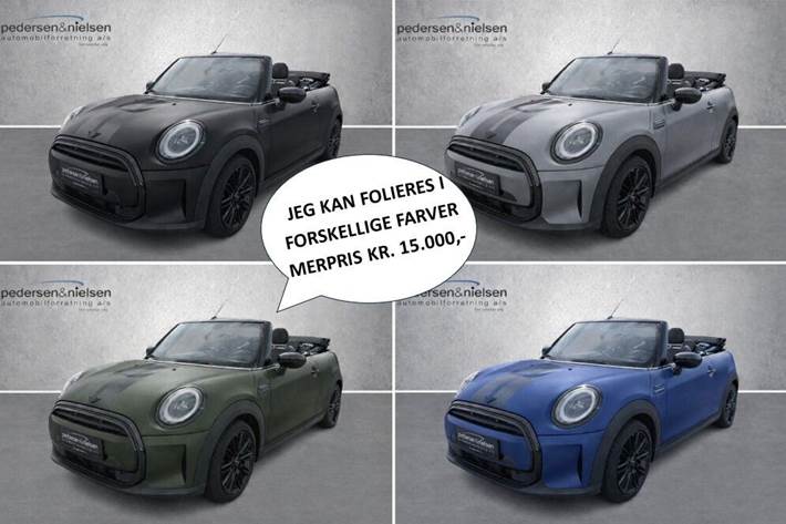 Gul Mini Cooper fra 2021