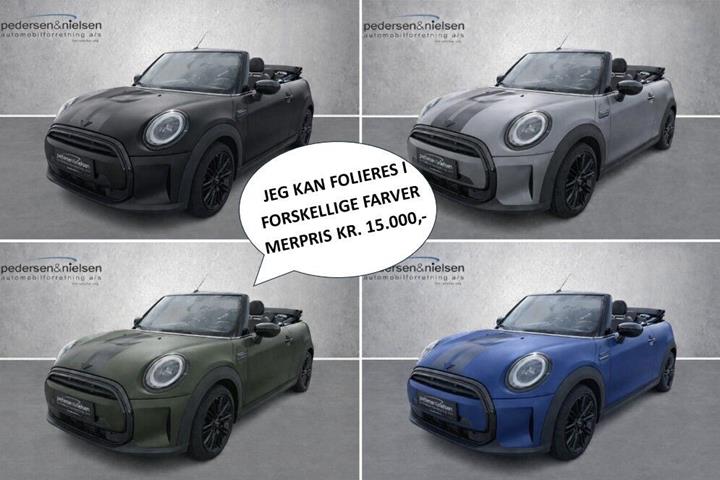 Gul Mini Cooper fra 2021