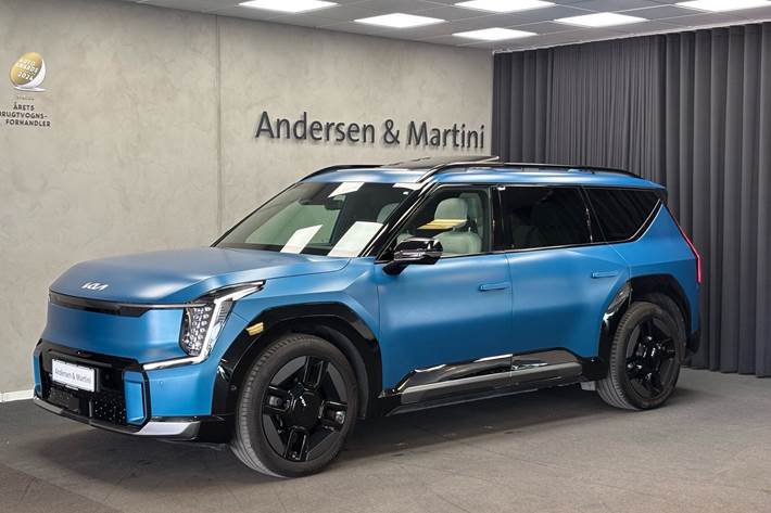 Blå Kia EV9 fra 2023