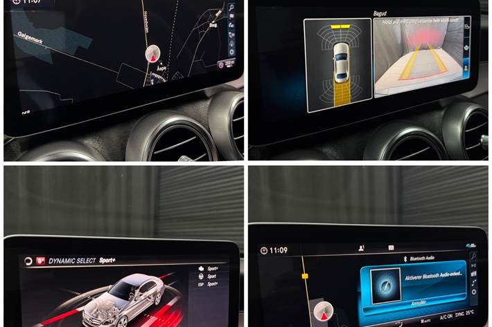Grå Mercedes C220 d fra 2018