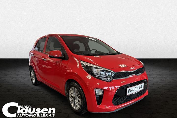 Rød Kia Picanto fra 2023 set udefra