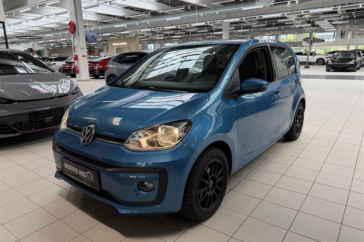 Blå VW up fra 2019