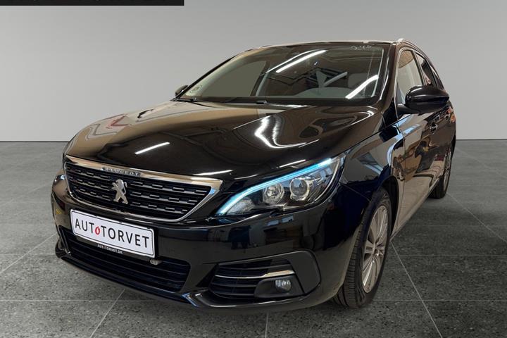 Sort Peugeot 308 fra 2018 set udefra