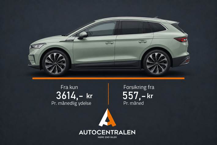 Sort Skoda Enyaq fra 2026