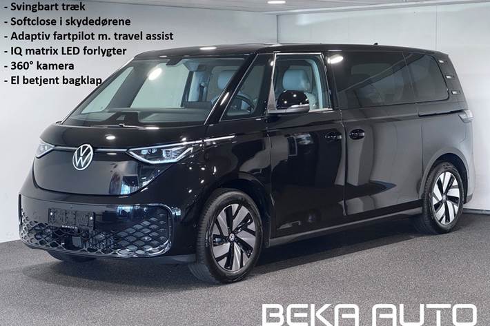 Sort VW ID.Buzz fra 2026 set udefra