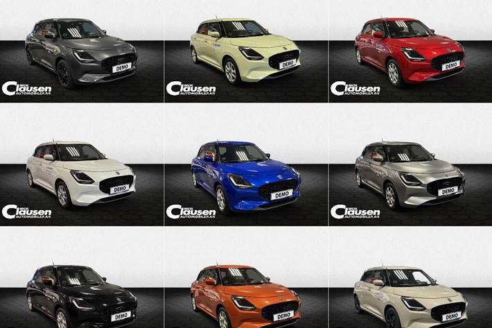 Grå Suzuki Swift fra 2026