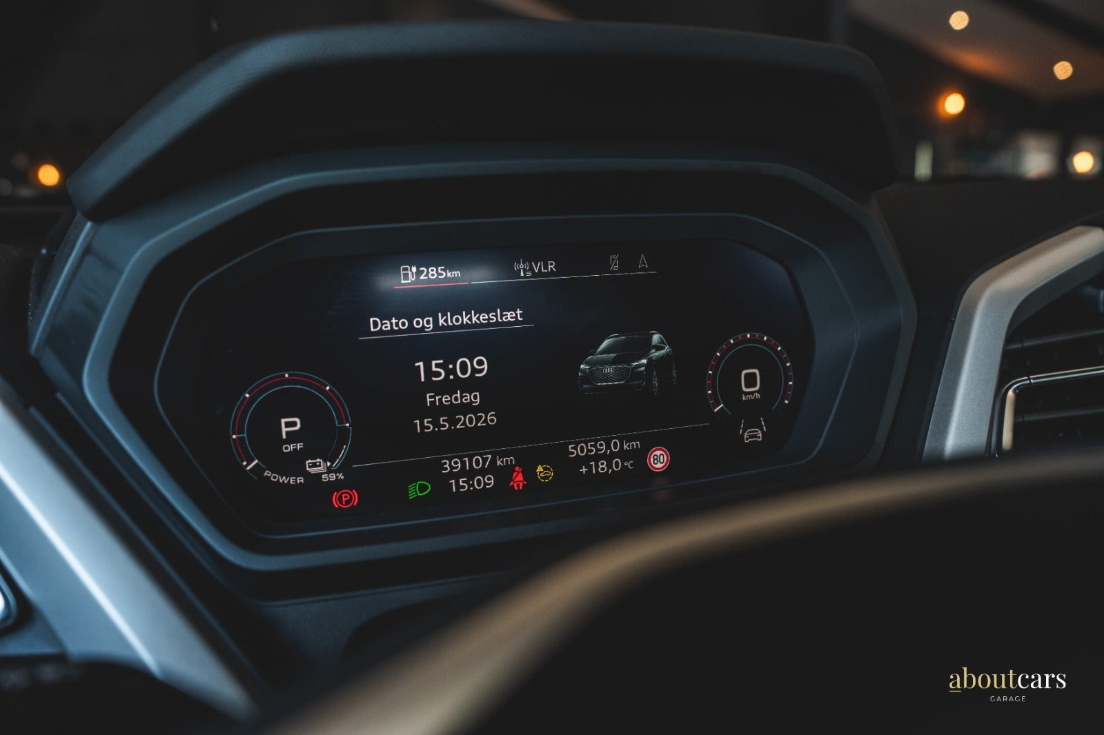 Sort Audi Q4 e-tron fra 2024