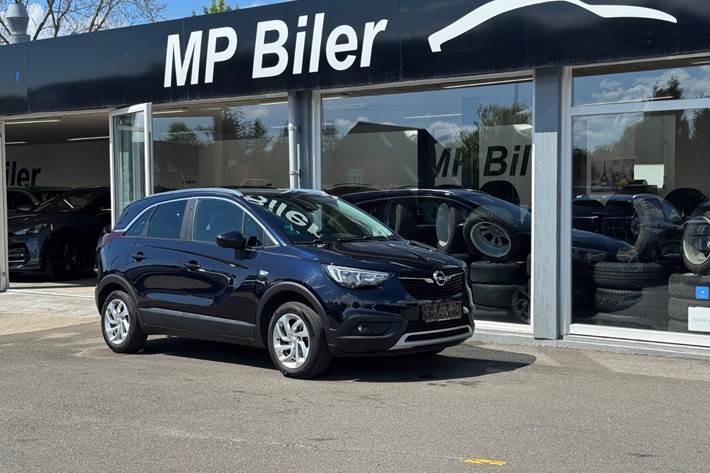 Blå Opel Crossland X fra 2019