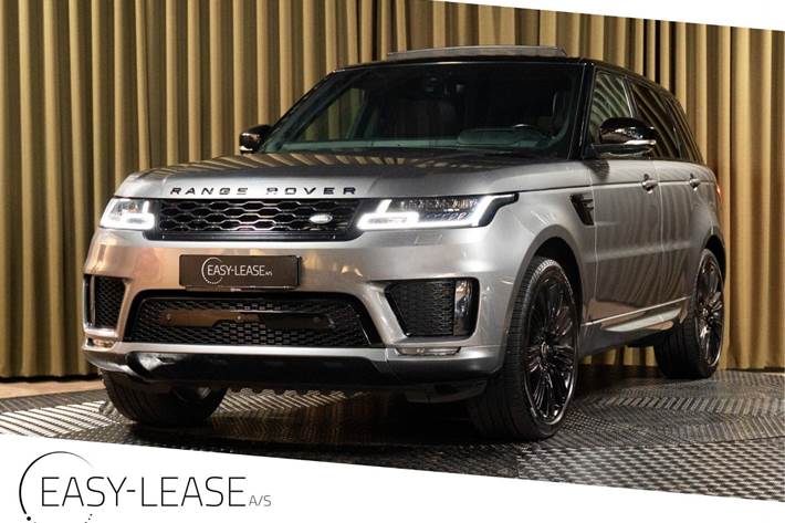 Grå Land Rover Range Rover sport fra 2018