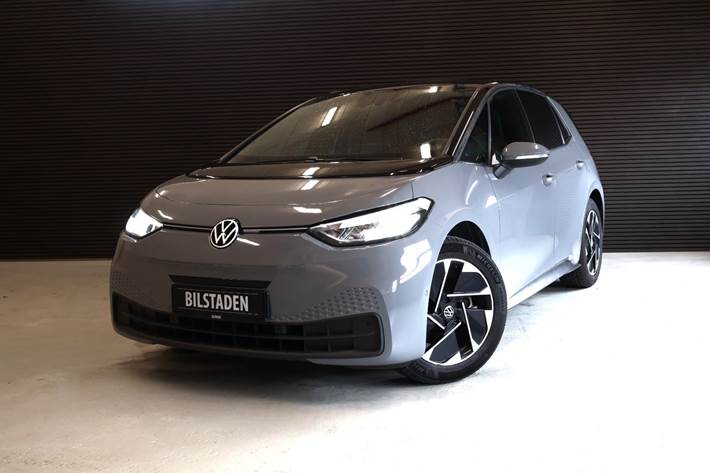Grå VW ID.3 fra 2022 set udefra