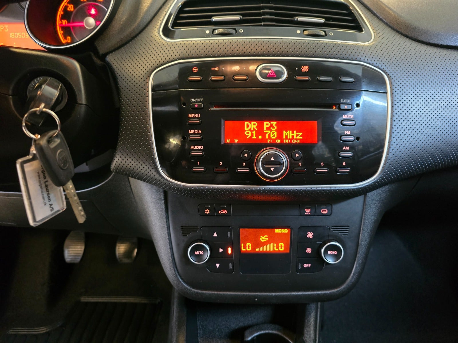 Grå Fiat Punto Evo fra 2012
