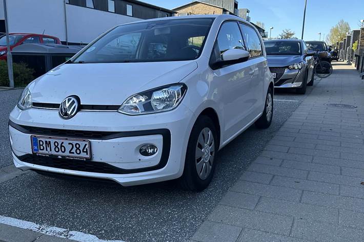 Hvid VW UP! fra 2017