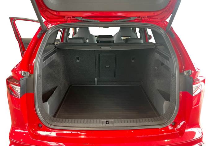 Rød Skoda Enyaq fra 2021