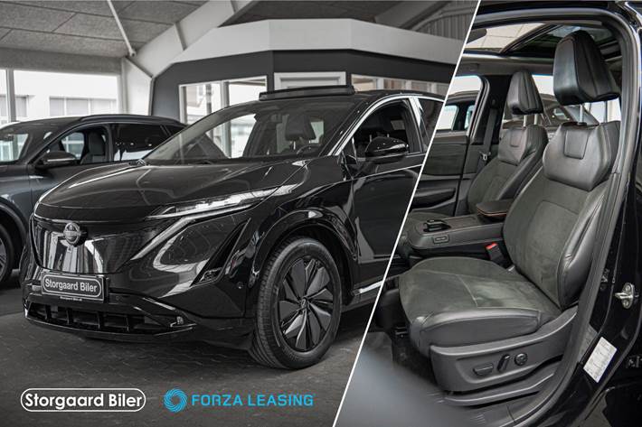 Sort Nissan Ariya fra 2024