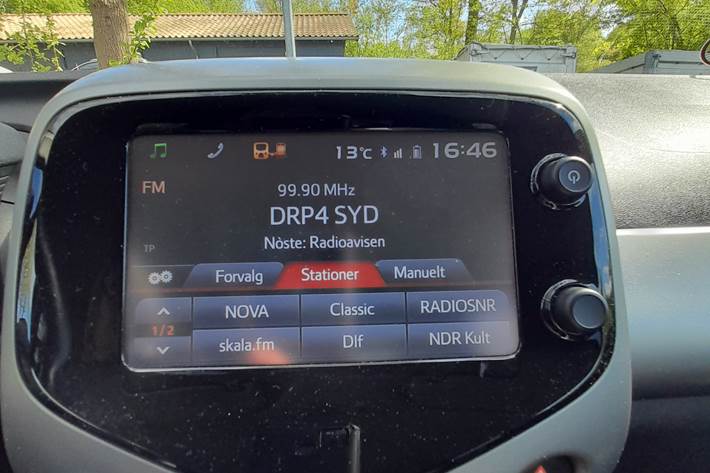 Sort Toyota Aygo fra 2016