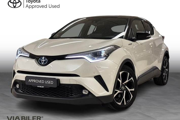 Hvid Toyota C-HR fra 2017