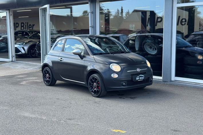 Grå Fiat 500 fra 2011