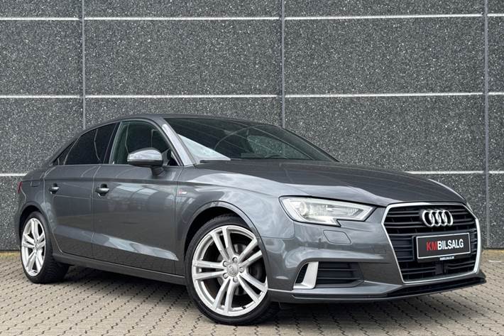 Grå Audi A3 fra 2017