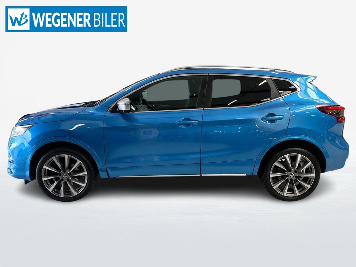 Blå Nissan Qashqai fra 2019