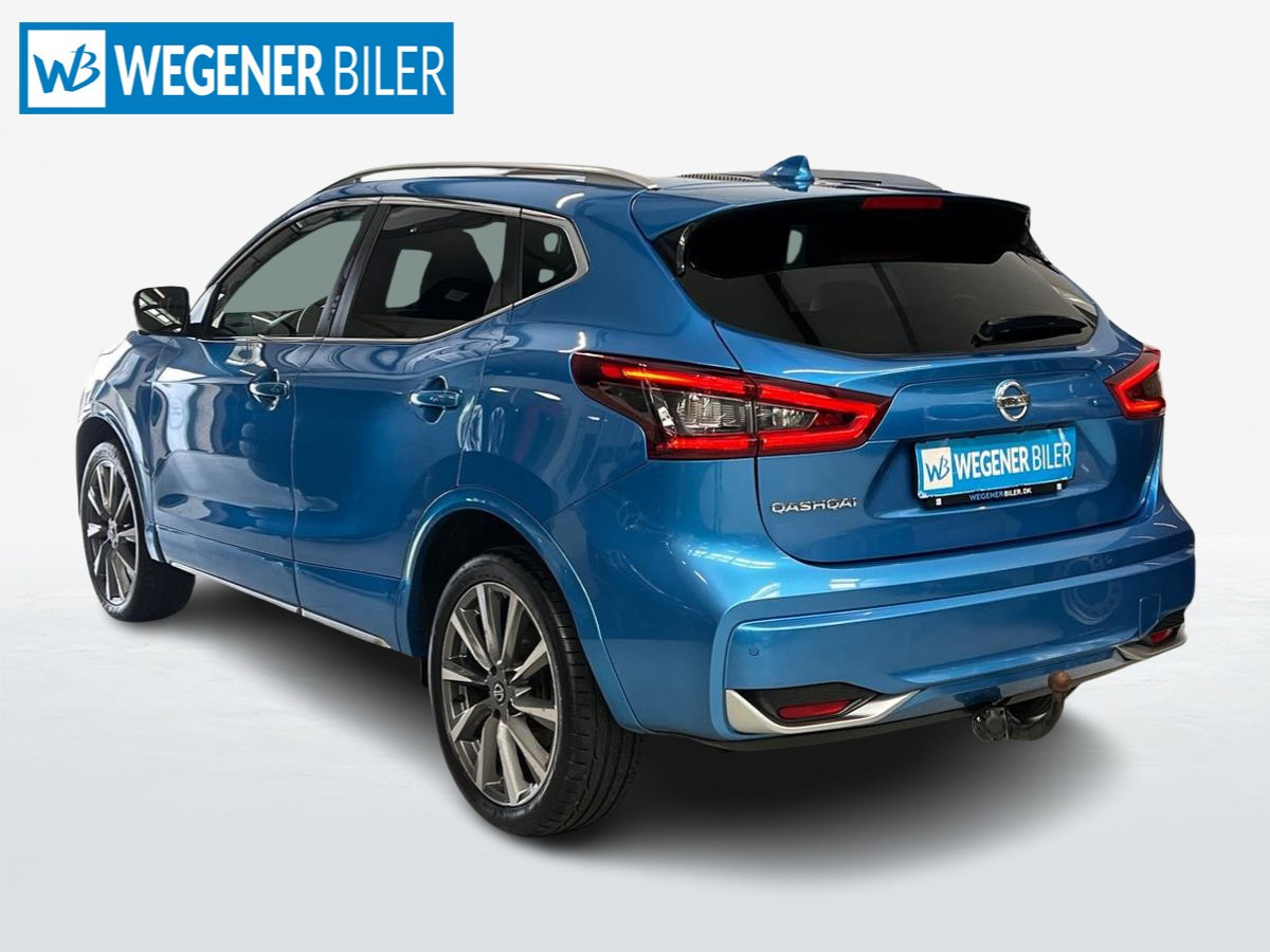 Blå Nissan Qashqai fra 2019