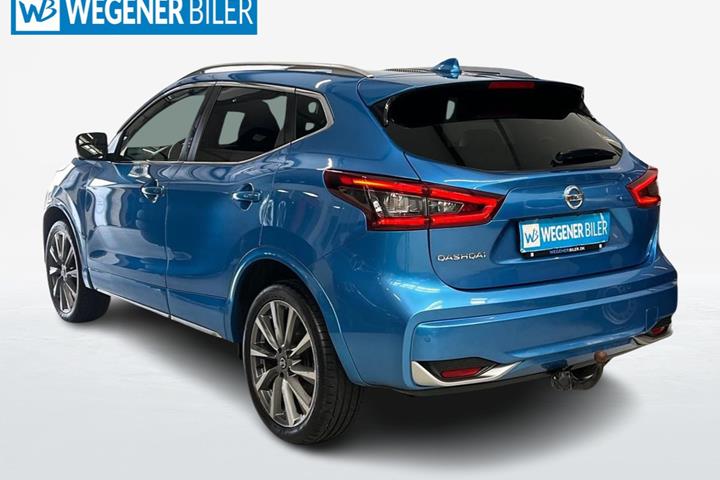 Blå Nissan Qashqai fra 2019
