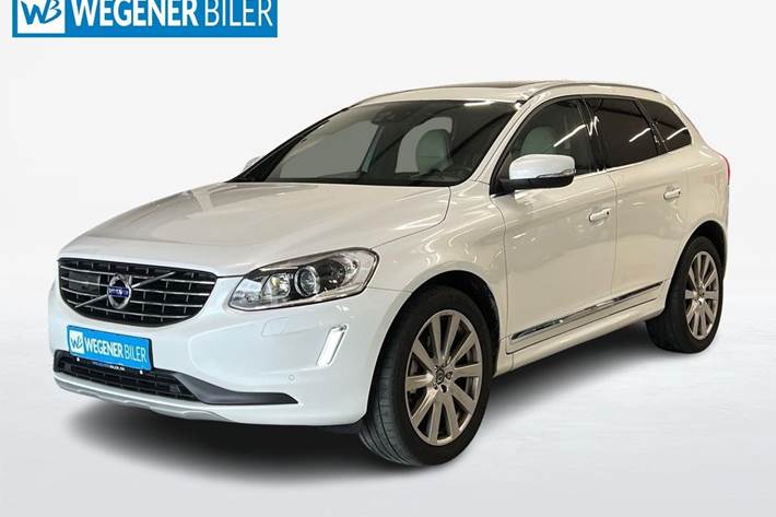 Hvid Volvo XC60 fra 2015 set udefra