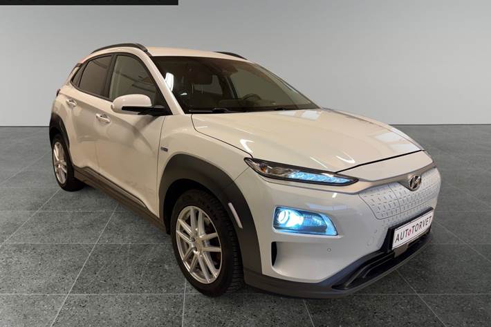 Hvid Hyundai Kona fra 2019