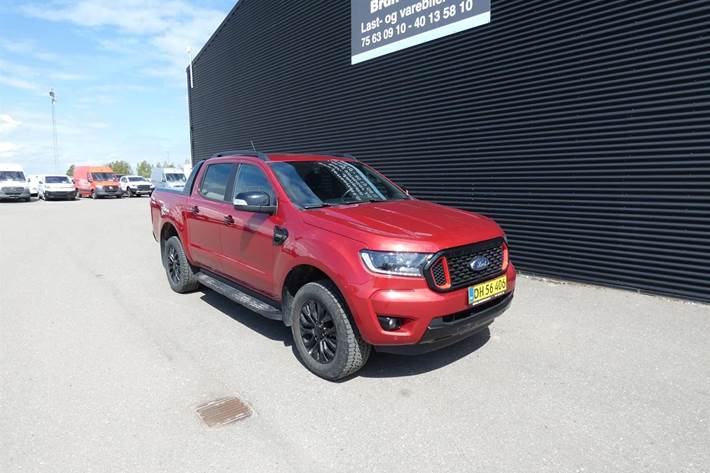 Rød Ford Ranger fra 2022