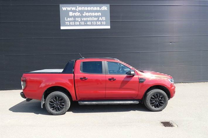 Rød Ford Ranger fra 2022