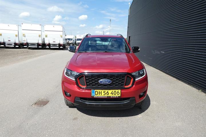 Rød Ford Ranger fra 2022