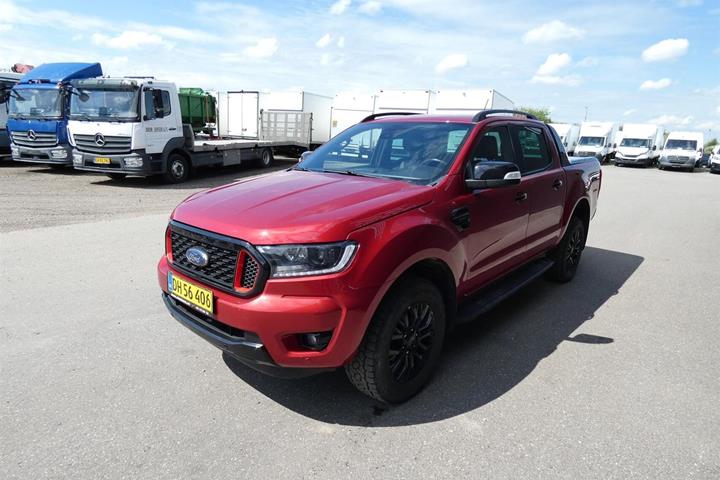 Rød Ford Ranger fra 2022