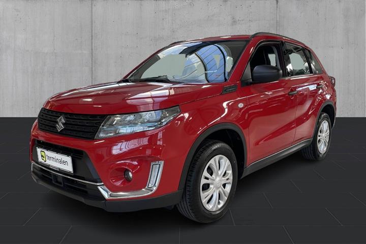 Rød Suzuki Vitara fra 2022 set udefra