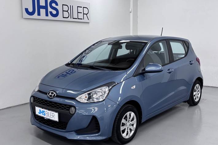 Blå Hyundai i10 fra 2018