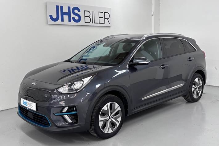 Grå Kia e-Niro fra 2019 set udefra