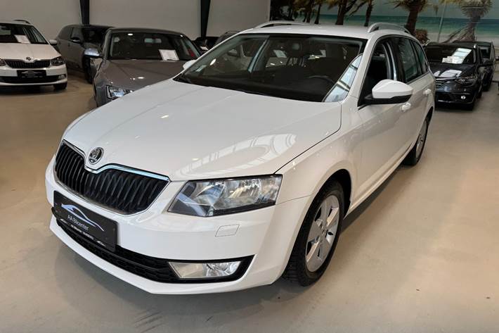 Hvid Skoda Octavia fra 2016