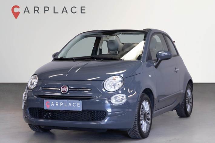 Grå Fiat 500C fra 2018
