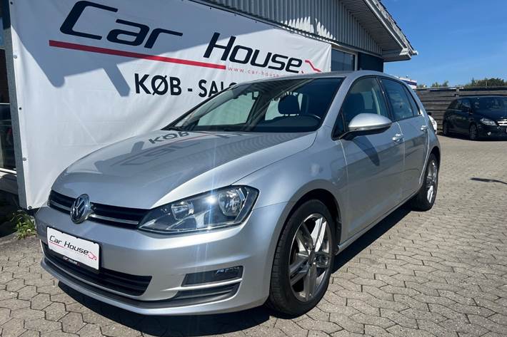 Sølv VW Golf VI fra 2013