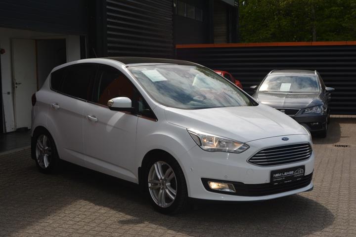 Hvid Ford C-MAX fra 2018 set udefra