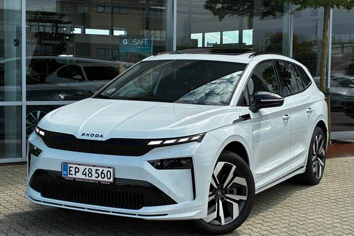 Hvid Skoda Enyaq fra 2026